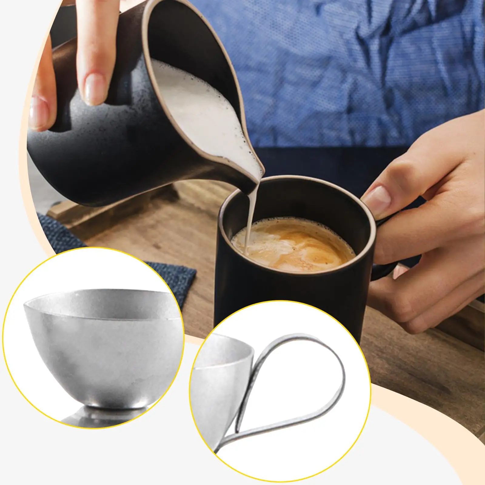 Milk Frothing Pitcher Baking Tool Creamer Pitcher Small Milk Pitcher Espresso
Milk Frothing Pitcher Baking Tool Creamer Pitcher Small Milk Pitcher Espresso