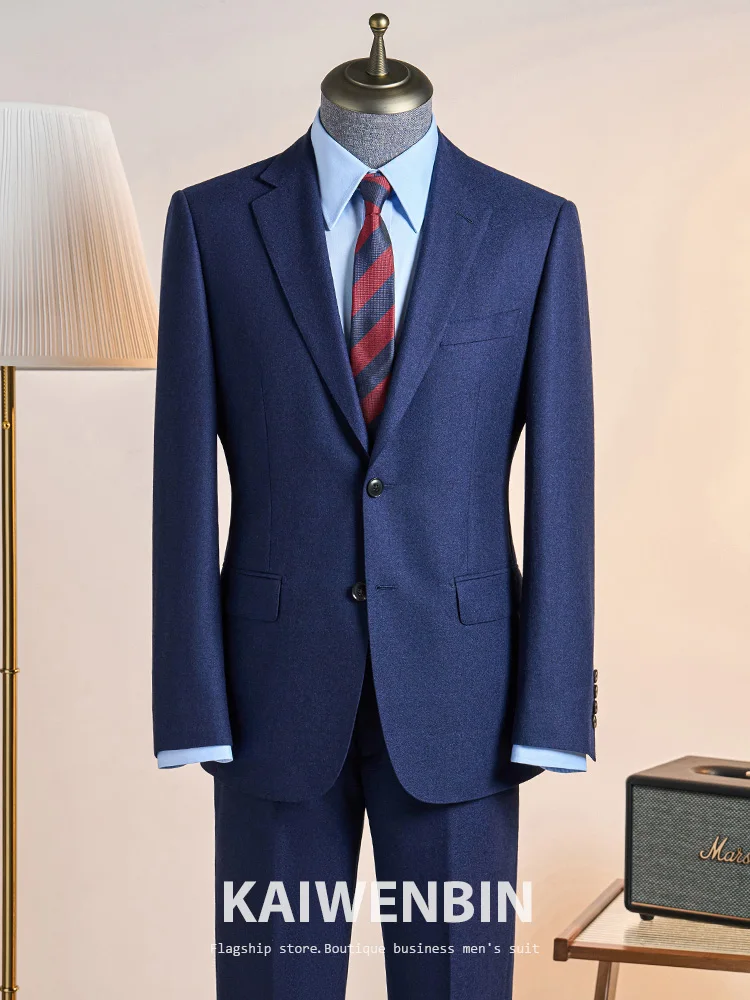 Men's Suit wool100% navy blue Worker Formal Dress Wedding Banquet Gentleman Suit Dress Two-piece Custom Made
Men's Suit wool100% navy blue Worker Formal Dress Wedding Banquet Gentleman Suit Dress Two-piece Custom Made