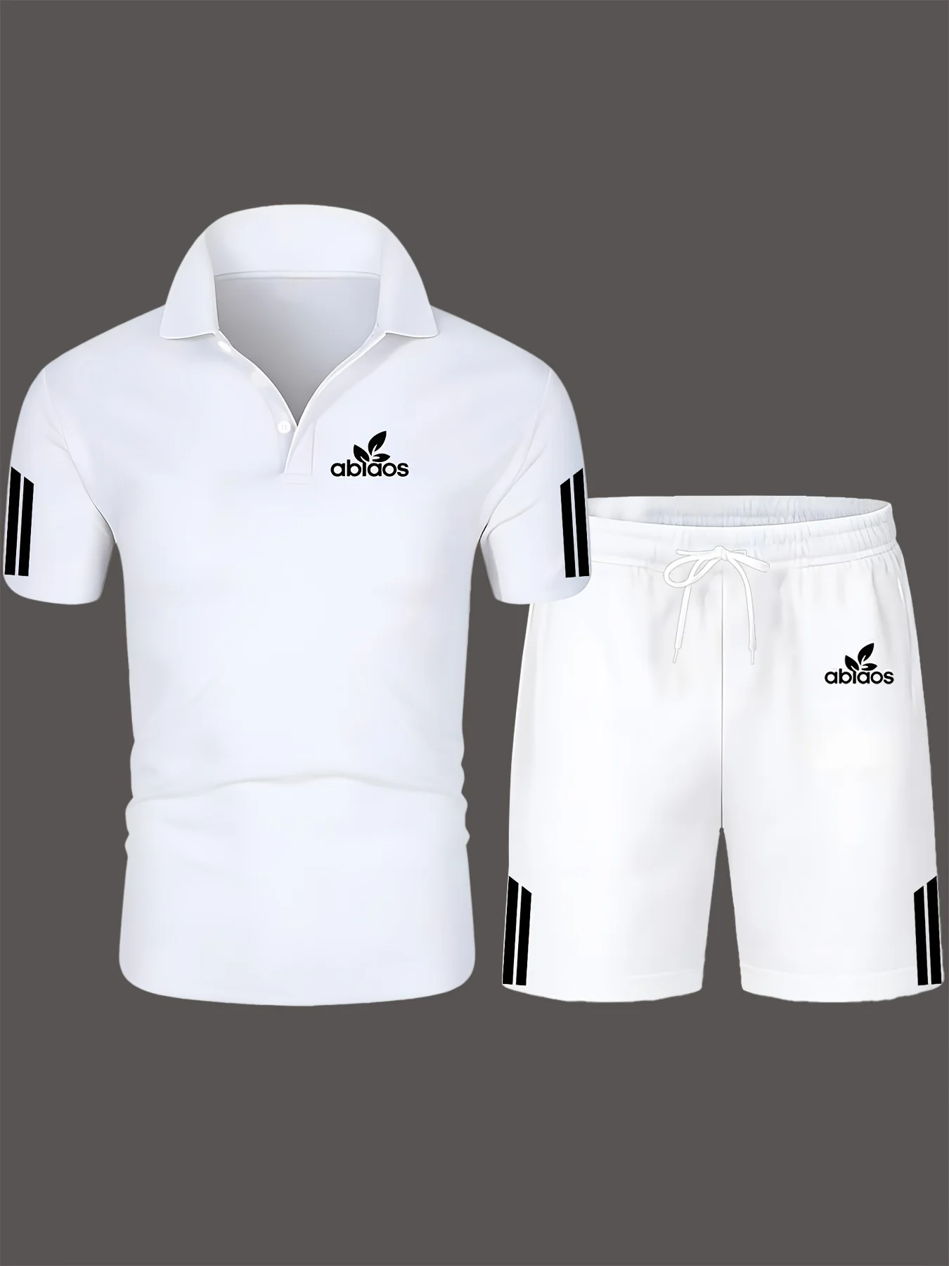 2026 Latest "Sports and Leisure" White "abiaos" Polo Shirt and Shorts Set for Men, Fashionable 3D Printed Printing
2026 Latest "Sports and Leisure" White "abiaos" Polo Shirt and Shorts Set for Men, Fashionable 3D Printed Printing