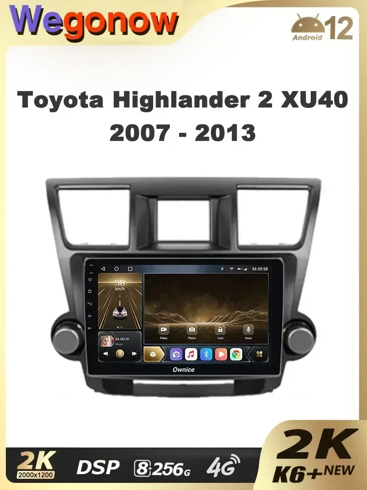 Ownice K6+ 2K 10.36" 8G+256G for Toyota Highlander 2 XU40 2007 - 2013 Car Radio Video Player Navi Stereo Android 12 No 2 Din DVD
Ownice K6+ 2K 10.36" 8G+256G for Toyota Highlander 2 XU40 2007 - 2013 Car Radio Video Player Navi Stereo Android 12 No 2 Din DVD