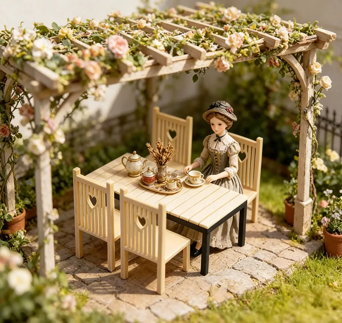 1:12 Scale Dollhouse Mini Camping Table&Chairs Set,Outdoor Patio Furniture Model,Dollhouse Scene Layout Accessory,Sand Tray Prop
1:12 Scale Dollhouse Mini Camping Table&Chairs Set,Outdoor Patio Furniture Model,Dollhouse Scene Layout Accessory,Sand Tray Prop