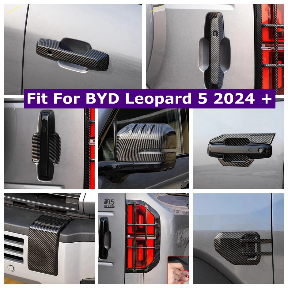 Car Rear Door Handle Bowl / Rearview Mirror / Tail Trunk Lamps Lights / Side Body Fender Cover Trim For BYD Leopard 5 2024 2025
Car Rear Door Handle Bowl / Rearview Mirror / Tail Trunk Lamps Lights / Side Body Fender Cover Trim For BYD Leopard 5 2024 2025