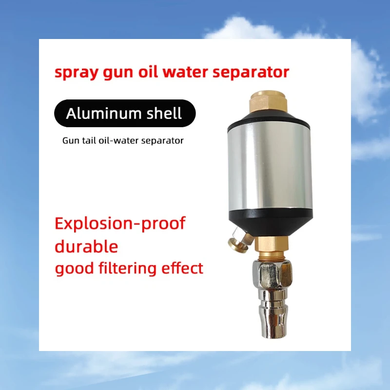 Universal G1/4 Spray Gun Oil Water Separator, Mini Tail Water Vapor Filter, Car Paint Spray Gun Screw Moisture Removal Adapter
Universal G1/4 Spray Gun Oil Water Separator, Mini Tail Water Vapor Filter, Car Paint Spray Gun Screw Moisture Removal Adapter