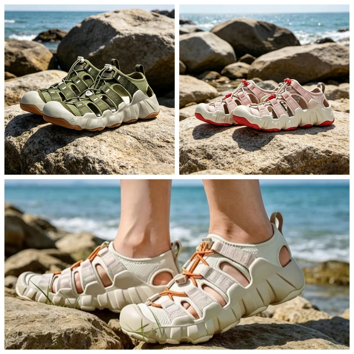 Unisex Webbing Strap Sandals, Breathable Non Slip Durable Outdoor Casual Water Shoes for Hiking and Wading
Unisex Webbing Strap Sandals, Breathable Non Slip Durable Outdoor Casual Water Shoes for Hiking and Wading