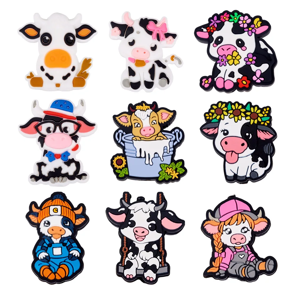 1Set Cute Cattle Shape Silicone Focal Beads Lovely Animal Loose Bead for DIY Keychains Bracelet Necklace Pens Lanyard Making
1Set Cute Cattle Shape Silicone Focal Beads Lovely Animal Loose Bead for DIY Keychains Bracelet Necklace Pens Lanyard Making