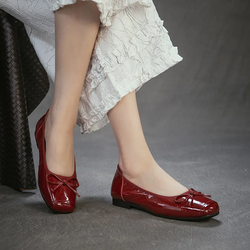 Genuien Leather Round Toe Low Heels Shallow Spring Summer Autumn Shoes Butterfly-knot Dating Brand Dance Ins Women Pumps
Genuien Leather Round Toe Low Heels Shallow Spring Summer Autumn Shoes Butterfly-knot Dating Brand Dance Ins Women Pumps