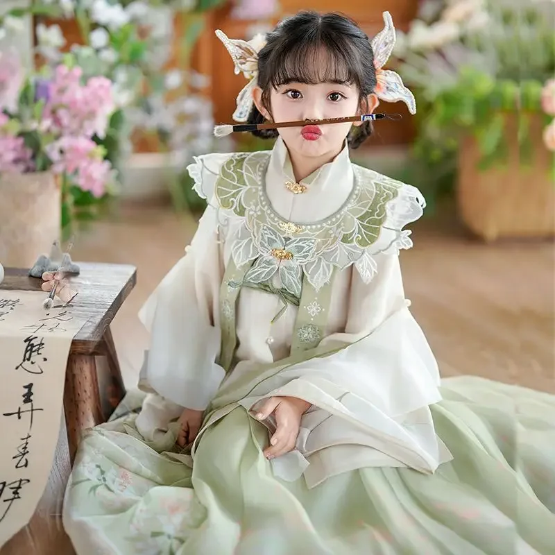 Chinese Hanfu Dress Girls New Year Costume Children Carnival Flower Fairy Cosplay Costume Hanfu Green Tang Suit For Kids Girls
Chinese Hanfu Dress Girls New Year Costume Children Carnival Flower Fairy Cosplay Costume Hanfu Green Tang Suit For Kids Girls