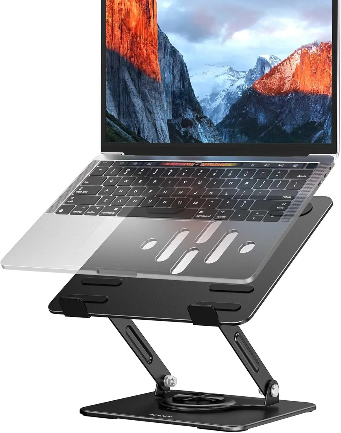 Laptop Stand with 360° Rotating Base, Ergonomic Adjustable Notebook Riser, Foldable Holder for 10-14" Laptops
Laptop Stand with 360° Rotating Base, Ergonomic Adjustable Notebook Riser, Foldable Holder for 10-14" Laptops