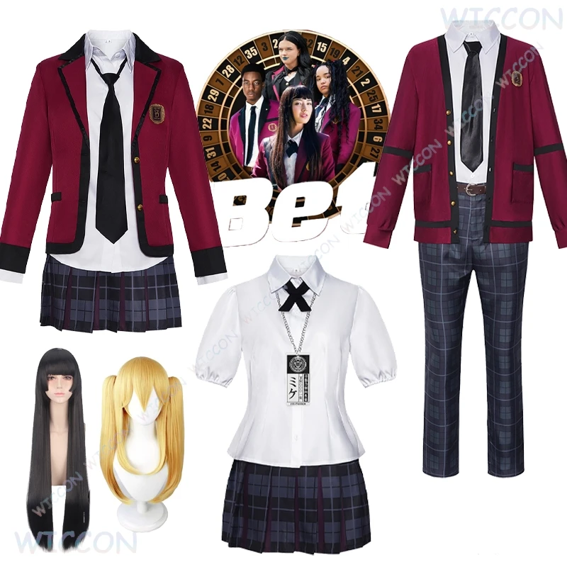 Kakegurui Bet Yumeko Jabami Cosplay Tv Roleplay Mary Saotome Live Action Uniform Costume Ryota Suzui Clothes Halloween Outfit
Kakegurui Bet Yumeko Jabami Cosplay Tv Roleplay Mary Saotome Live Action Uniform Costume Ryota Suzui Clothes Halloween Outfit
