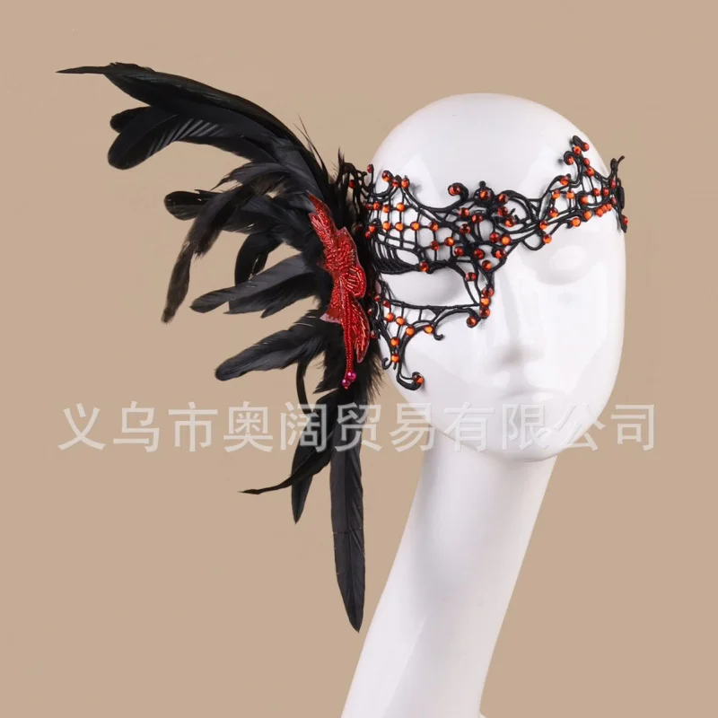 Hot Selling Feather Single Eye Mask Ball Performance Halloween Half Face Mask
Hot Selling Feather Single Eye Mask Ball Performance Halloween Half Face Mask