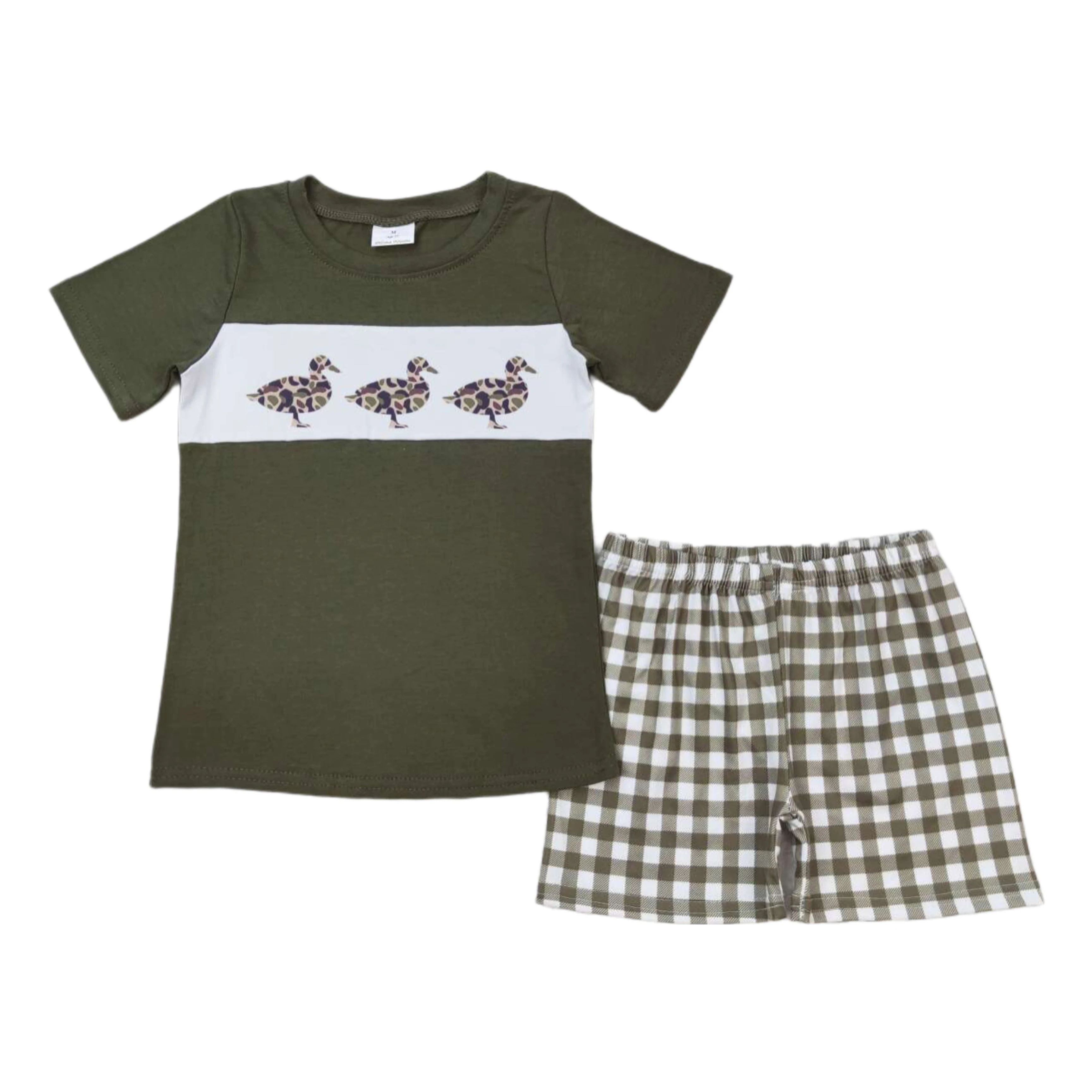 Hot Sale Baby Boys Leopard Duck Green Shirt Shorts Outfits Clothes Sets Boutique Kids Designer Clothes Infant Boys 2pc Outfits
Hot Sale Baby Boys Leopard Duck Green Shirt Shorts Outfits Clothes Sets Boutique Kids Designer Clothes Infant Boys 2pc Outfits
