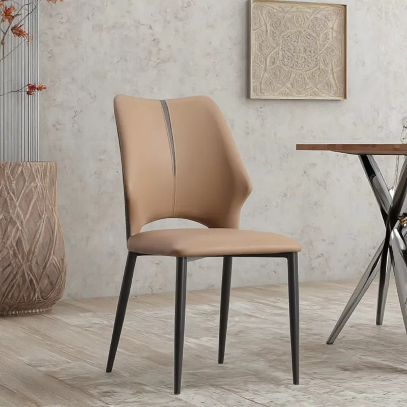 High-End Modern High Back PU Leather Dining Chair with Backrest and Durable Black Metal Legs for Apartment Home Furniture Hotels
High-End Modern High Back PU Leather Dining Chair with Backrest and Durable Black Metal Legs for Apartment Home Furniture Hotels