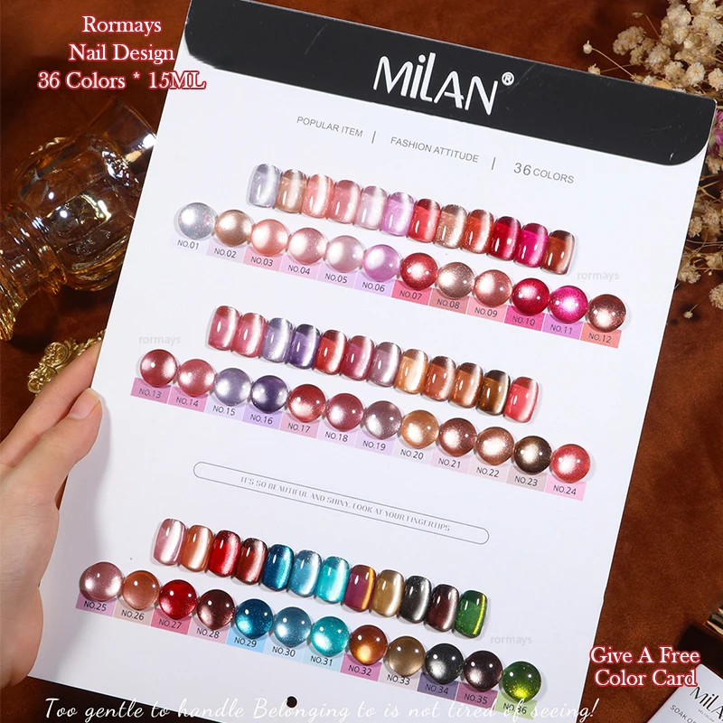Rormays Dream Cat's Eye gel Polishing 36PCS Semi permanent Shiny Soaking Primer Whitening Cat's Eye Star Primer Salon Nail Art
Rormays Dream Cat's Eye gel Polishing 36PCS Semi permanent Shiny Soaking Primer Whitening Cat's Eye Star Primer Salon Nail Art
