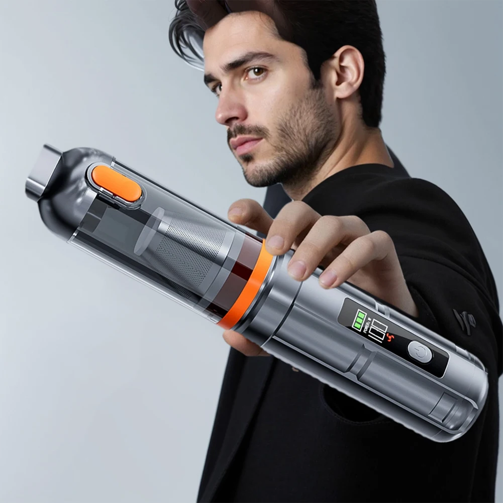 15000PA High Power Mini Vacuum Cleaner with Brushless Motor Portable Cordless Compressed Air Duster for Car Home Office Pet
15000PA High Power Mini Vacuum Cleaner with Brushless Motor Portable Cordless Compressed Air Duster for Car Home Office Pet