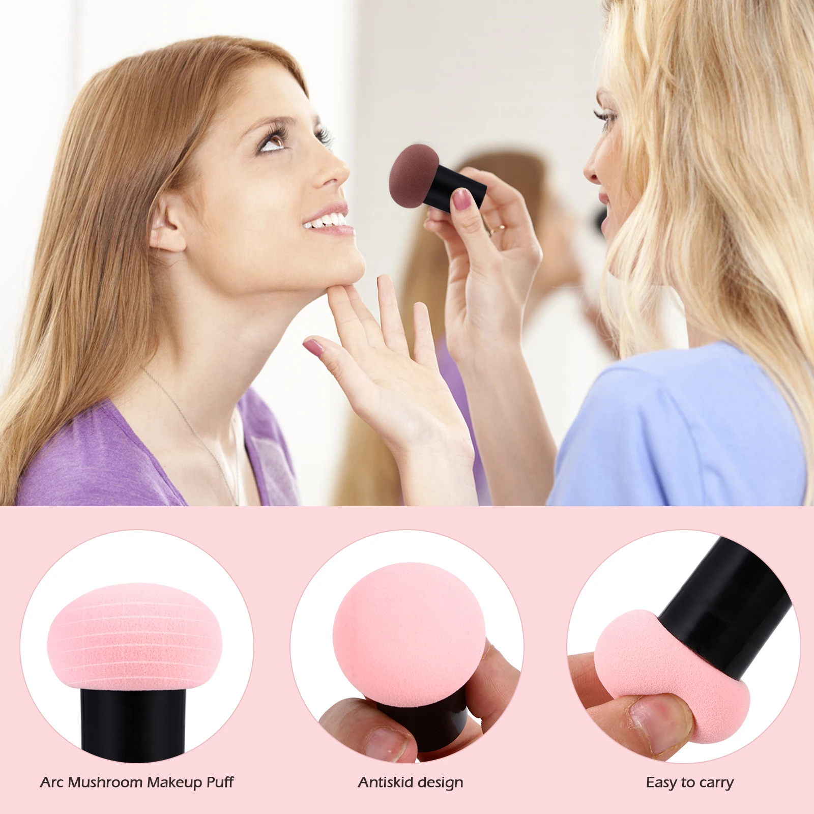 5 Pcs Puff Makeup Sponge Powder Puff Foundation Applicator Premium Material Round Travel Mixed Colors
5 Pcs Puff Makeup Sponge Powder Puff Foundation Applicator Premium Material Round Travel Mixed Colors