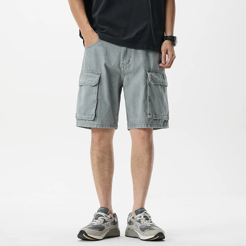 Denim Cargo Shorts Men Summer Streetwear Fashion Loose Casual Multi-pocket Vintage Jeans Shorts Cityboy Short Pant
Denim Cargo Shorts Men Summer Streetwear Fashion Loose Casual Multi-pocket Vintage Jeans Shorts Cityboy Short Pant