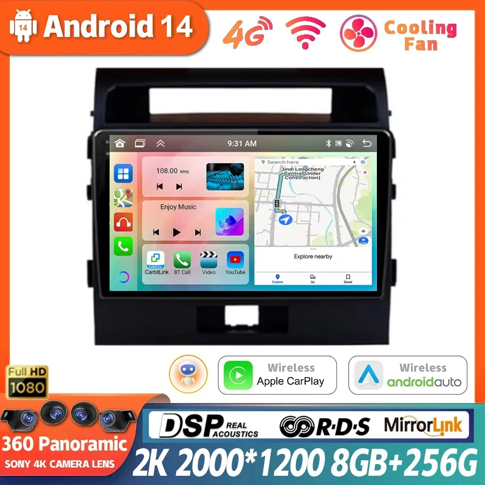 Головное устройство Автомобильное на Android 14 для Toyota Land Cruiser 11, 200, 2007-2015, радио, мультимедиа, навигация, GPS, Carplay, стереопроигрыватель, камера
Головное устройство Автомобильное на Android 14 для Toyota Land Cruiser 11, 200, 2007-2015, радио, мультимедиа, навигация, GPS, Carplay, стереопроигрыватель, камера