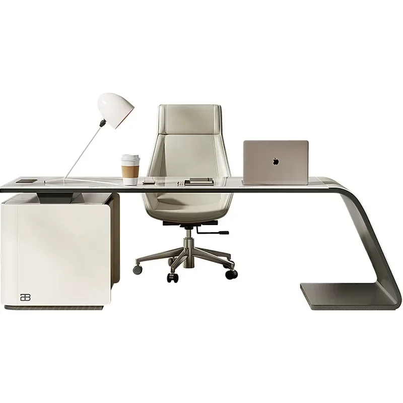 Minimalist Office Table Modern White Half Moon Office Desk Luxury CEO Manager Executive Desk 
Minimalist Office Table Modern White Half Moon Office Desk Luxury CEO Manager Executive Desk
