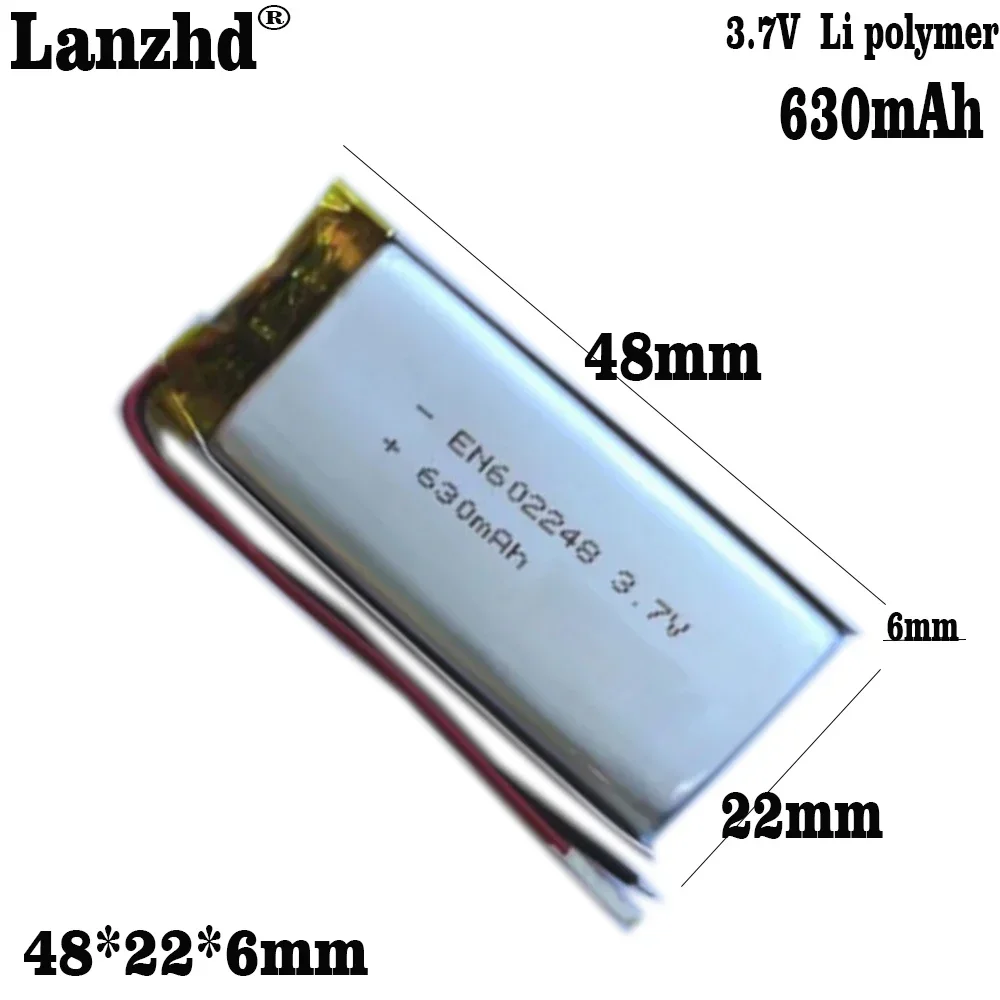 602248 3.7V 600mAh Lithium Polymer Li-Po li ion Battery For Mp3 MP4 MP5 GPS PSP Vedio Game toys recorder speaker
602248 3.7V 600mAh Lithium Polymer Li-Po li ion Battery For Mp3 MP4 MP5 GPS PSP Vedio Game toys recorder speaker
