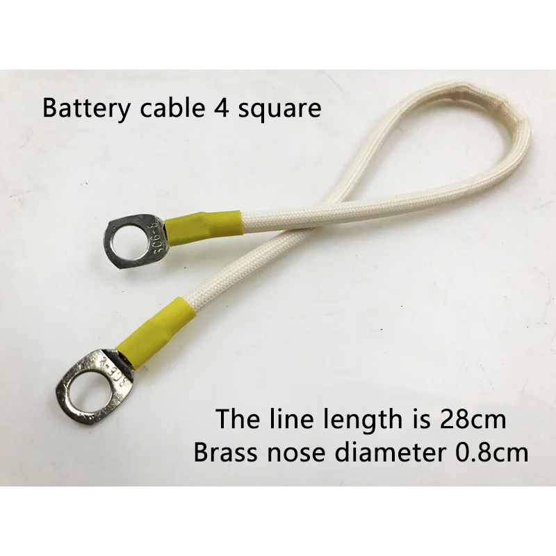 Electric tricycle blue Apu battery connection line 4 square /28cm copper nose 0.8cm
Electric tricycle blue Apu battery connection line 4 square /28cm copper nose 0.8cm
