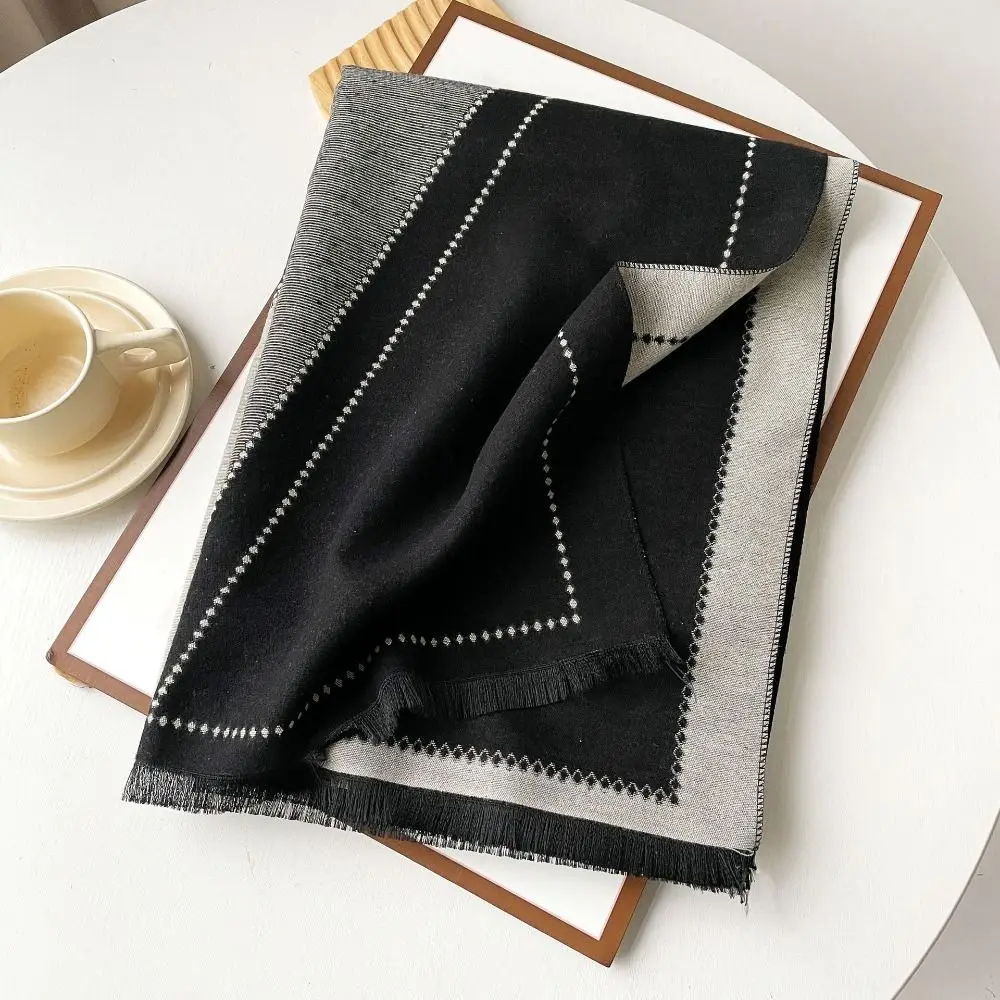 180*65 см шарф из искусственного кашемира, удобный осенне-зимний теплый женский платок с принтом в полоску и геометрической формой, теплая накидка на шею
180*65 см шарф из искусственного кашемира, удобный осенне-зимний теплый женский платок с принтом в полоску и геометрической формой, теплая накидка на шею