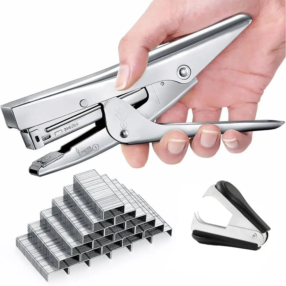 Heavy-Duty Stapler with 1000 Staples, 20-Sheet Capacity, and Staple Remover for Office and School Use
Heavy-Duty Stapler with 1000 Staples, 20-Sheet Capacity, and Staple Remover for Office and School Use