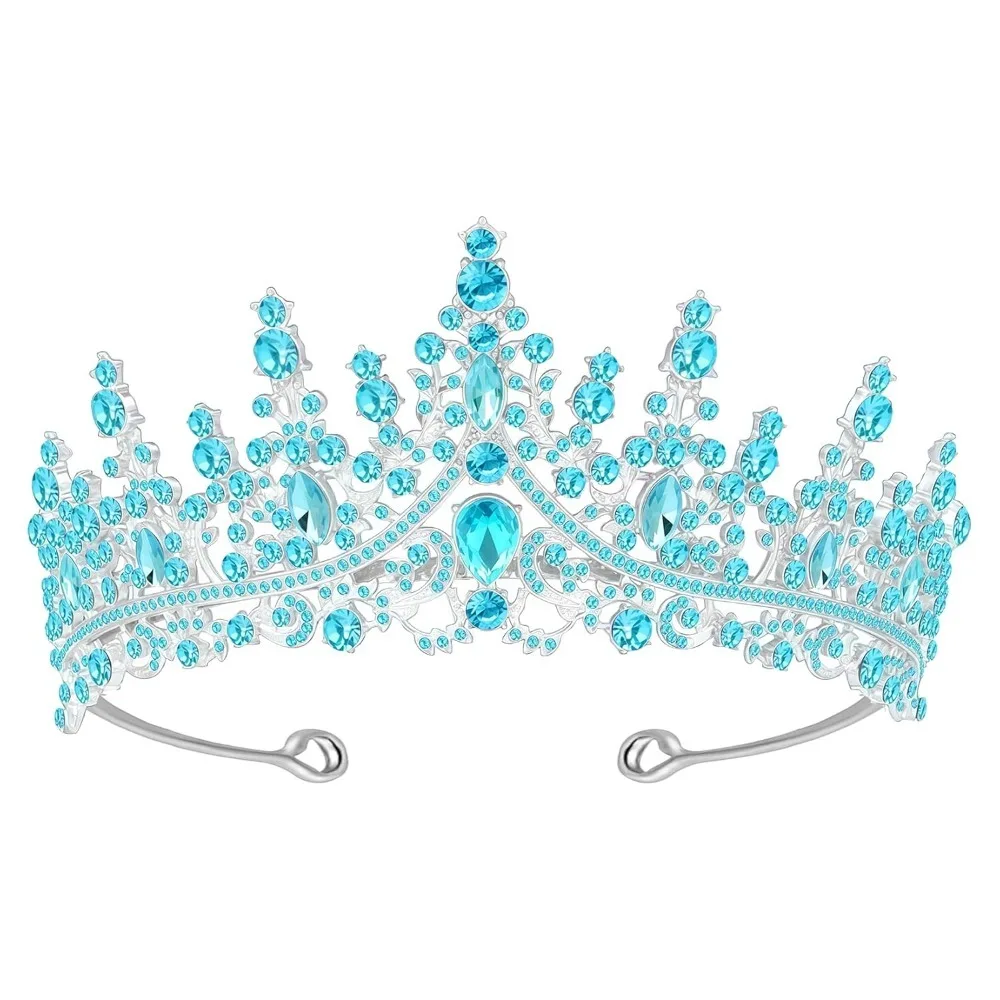 Tiara Crown for Women, Headband Hair Accessories for Birthday Wedding Party Costume (D-Blue)
Tiara Crown for Women, Headband Hair Accessories for Birthday Wedding Party Costume (D-Blue)