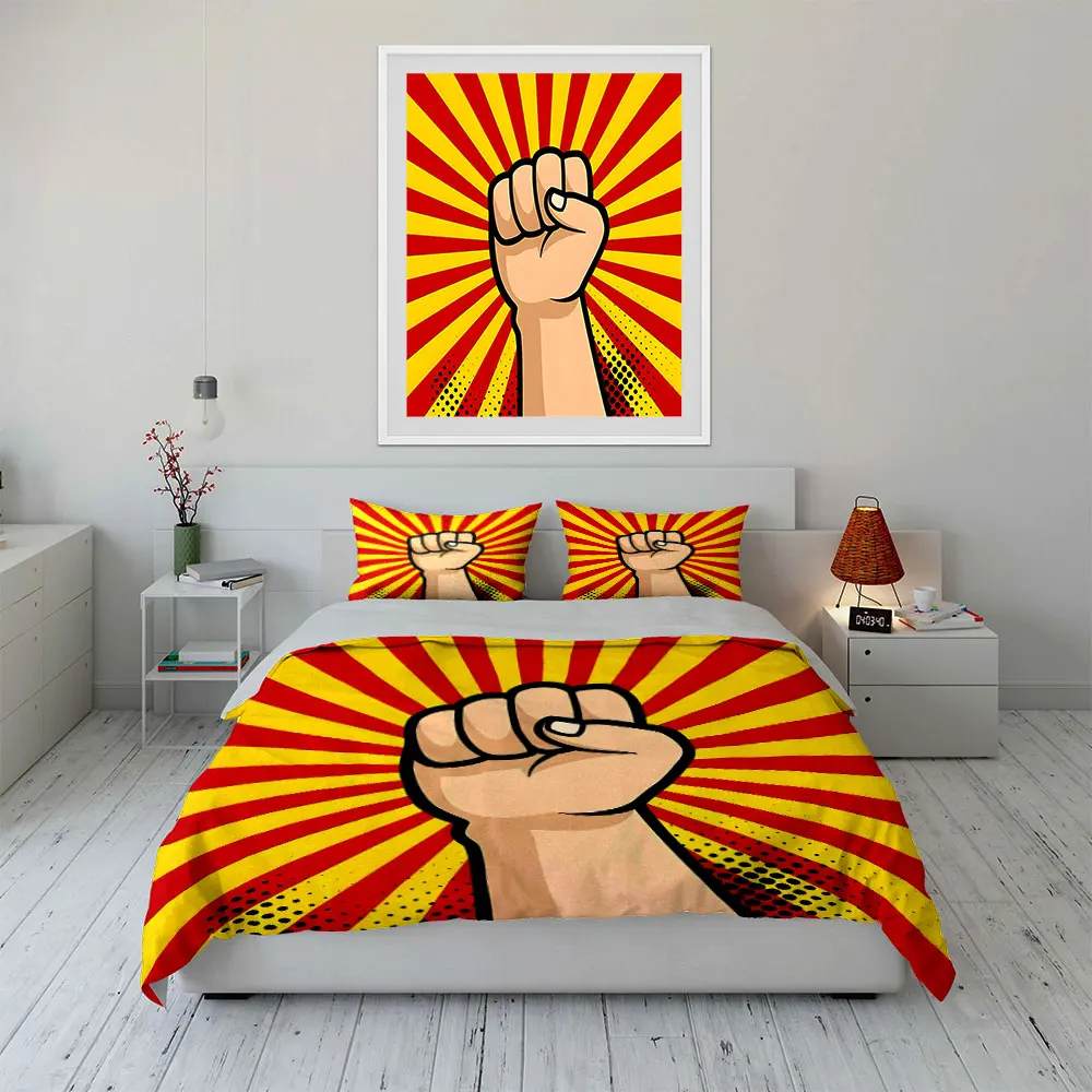 Powerful Fist Artwork Trio Multiple sizes kid's and adults' bedroom Exquisite 3PC bedding set, gift
Powerful Fist Artwork Trio Multiple sizes kid's and adults' bedroom Exquisite 3PC bedding set, gift