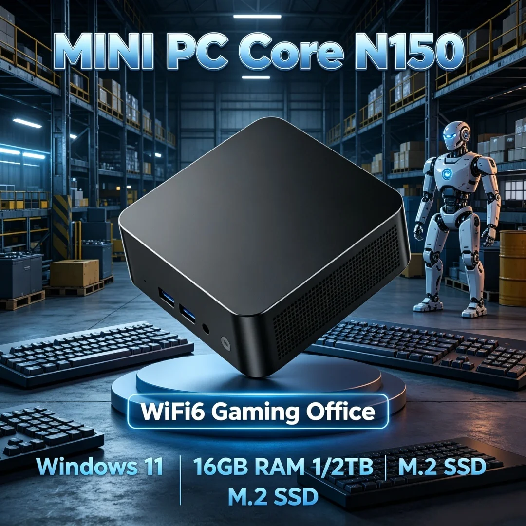Core N150 Cost Effective 2026 New Portable Mini PC Computer Win11 32GB DDR4 1TB 2TB SSD Gaming Computer WiFi 6 office Desktop
Core N150 Cost Effective 2026 New Portable Mini PC Computer Win11 32GB DDR4 1TB 2TB SSD Gaming Computer WiFi 6 office Desktop