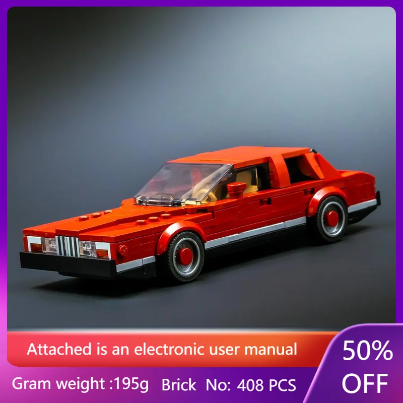 Модель строительного блока 408, детали MOC, красный классический автомобиль для мальчиков, взрослых, детей, рождественский подарок, креативная развивающая игрушка
Модель строительного блока 408, детали MOC, красный классический автомобиль для мальчиков, взрослых, детей, рождественский подарок, креативная развивающая игрушка