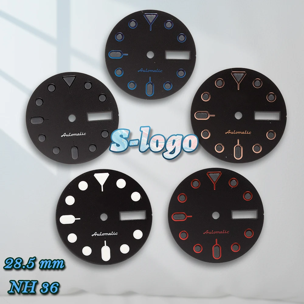 28.5mm Matte SKX007 Mod C3 Green Luminous NH36 Dial S Dial For NH36 Movement High Quality NH36 Watch Dial Watch Accessories
28.5mm Matte SKX007 Mod C3 Green Luminous NH36 Dial S Dial For NH36 Movement High Quality NH36 Watch Dial Watch Accessories