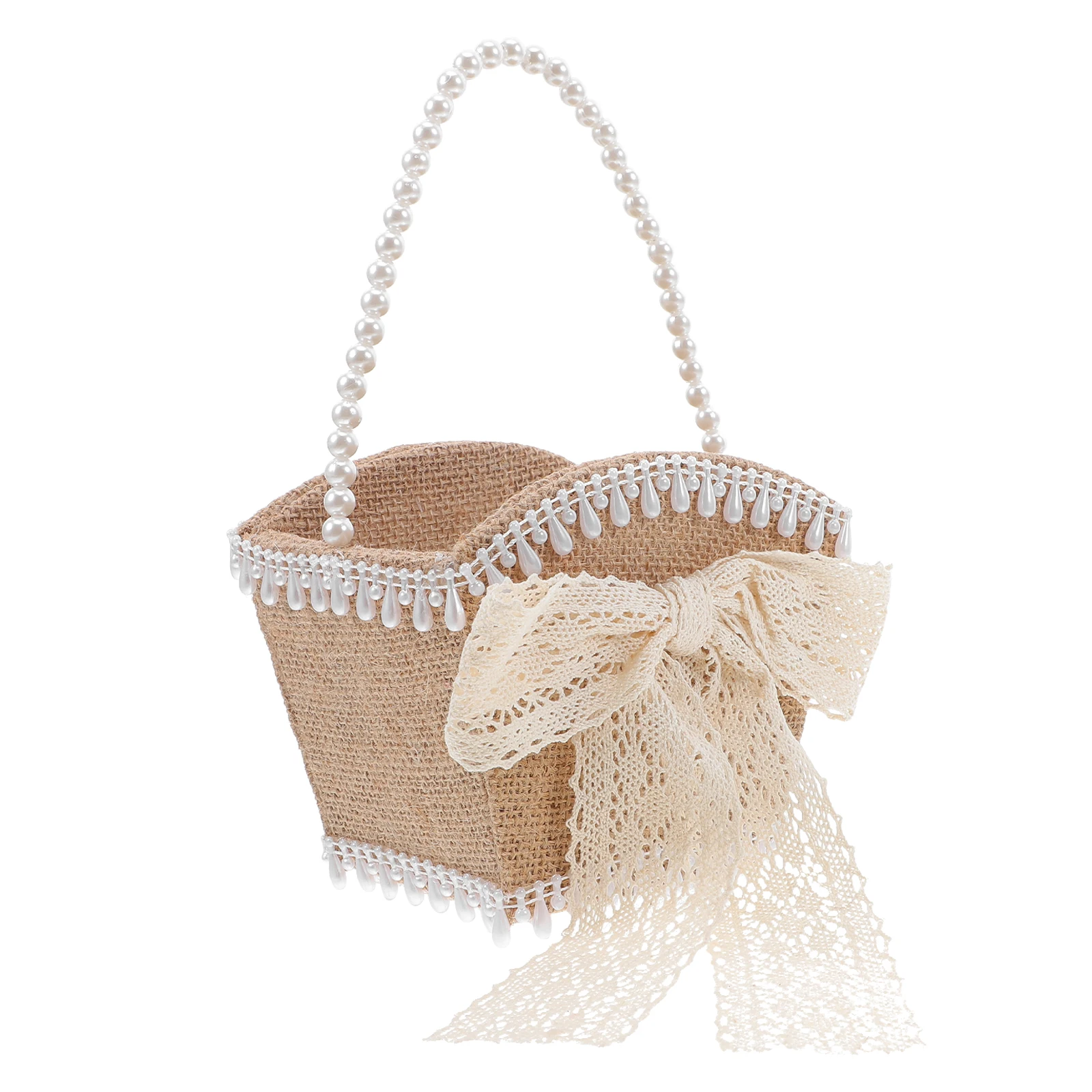 Wedding Flower Basket Light Brown Bowknot Handheld Bridal Flowers Baskets for Indoor Outdoor Ceremonies Small Flower Girl Basket
Wedding Flower Basket Light Brown Bowknot Handheld Bridal Flowers Baskets for Indoor Outdoor Ceremonies Small Flower Girl Basket