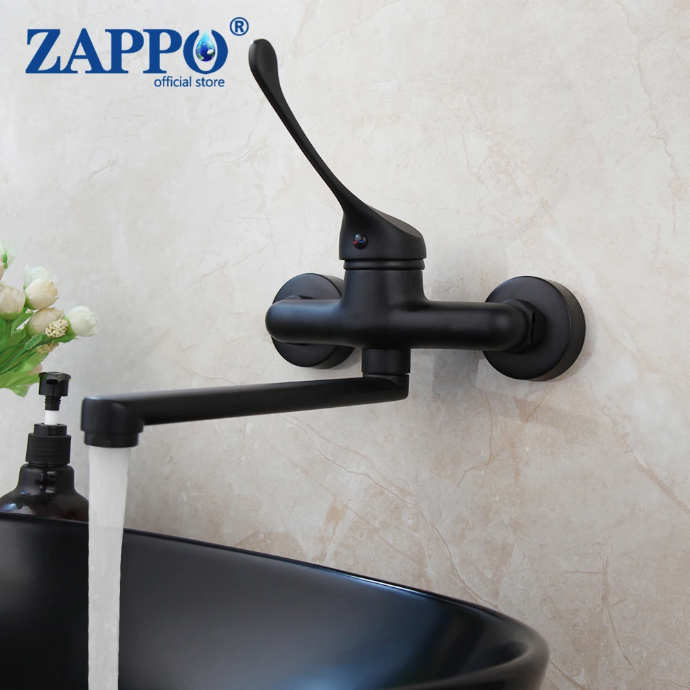 ZAPPO Black Hot Cold Medical Long Handle Faucet Laboratory Hospital Wash Basin Tap Wall Mounted Elbow Touch Mop Pool Faucets
ZAPPO Black Hot Cold Medical Long Handle Faucet Laboratory Hospital Wash Basin Tap Wall Mounted Elbow Touch Mop Pool Faucets