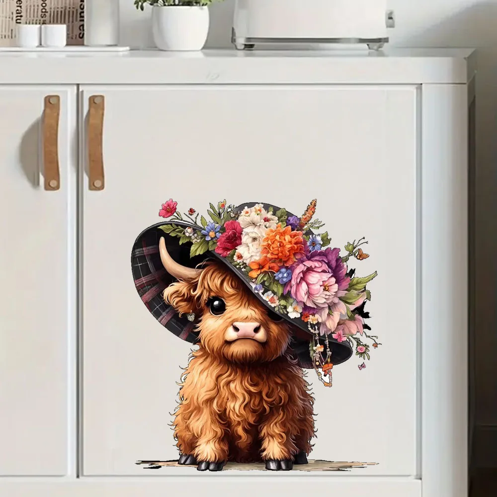 Floral Small Highland Cow Clipart Stickers Decoration for Living Room, Wall, Bedroom, and Home Decor Car Decals Self-Adhesive
Floral Small Highland Cow Clipart Stickers Decoration for Living Room, Wall, Bedroom, and Home Decor Car Decals Self-Adhesive