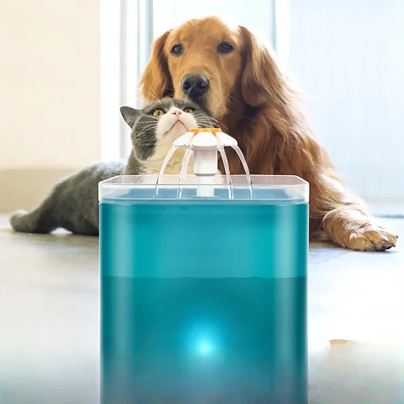 Automatic Cat Water Fountain Filter with LED Lighting USB Pet Water Dispenser with Recirculate for Dog Cats 2L Capacity Feeder
Automatic Cat Water Fountain Filter with LED Lighting USB Pet Water Dispenser with Recirculate for Dog Cats 2L Capacity Feeder