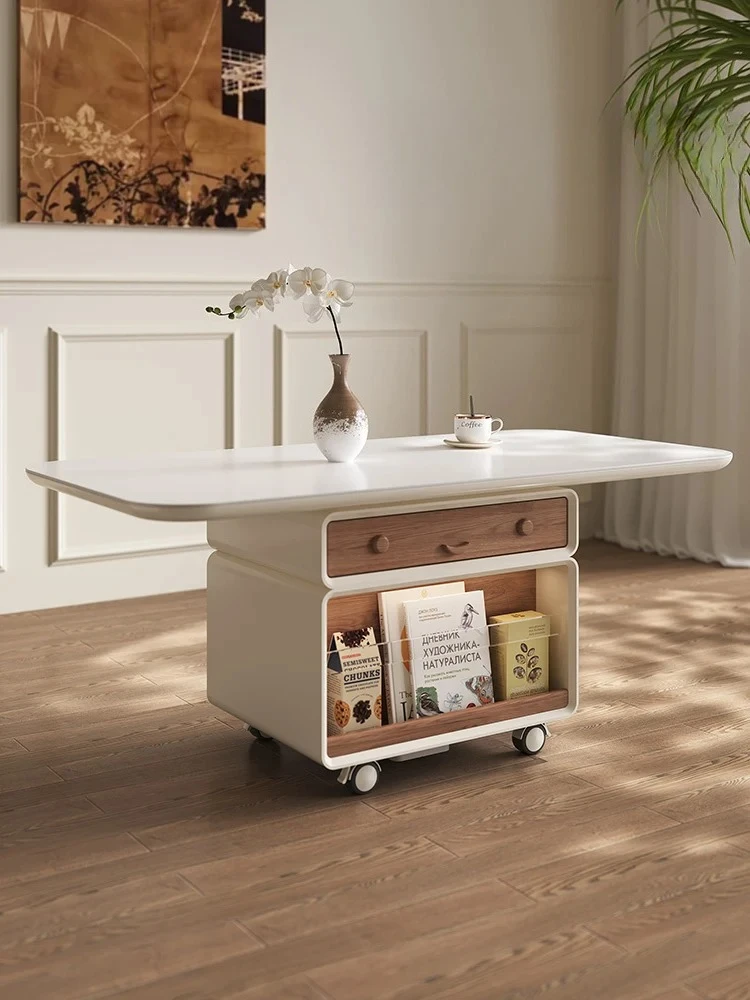 Подъемный журнальный столик Многофункциональный передвижной бытовой обеденный стол «два в одном». Чайный столик двойного назначения 
Подъемный журнальный столик Многофункциональный передвижной бытовой обеденный стол «два в одном». Чайный столик двойного назначения