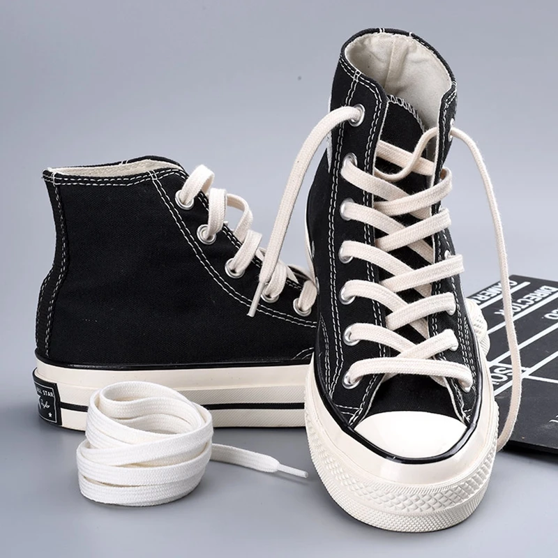 1 Pair Pure Cotton Shoelaces Flat Double Thickening Tightly Woven Shoe Laces Used For 1970s High Top Canvas Shoes Shoelace
1 Pair Pure Cotton Shoelaces Flat Double Thickening Tightly Woven Shoe Laces Used For 1970s High Top Canvas Shoes Shoelace