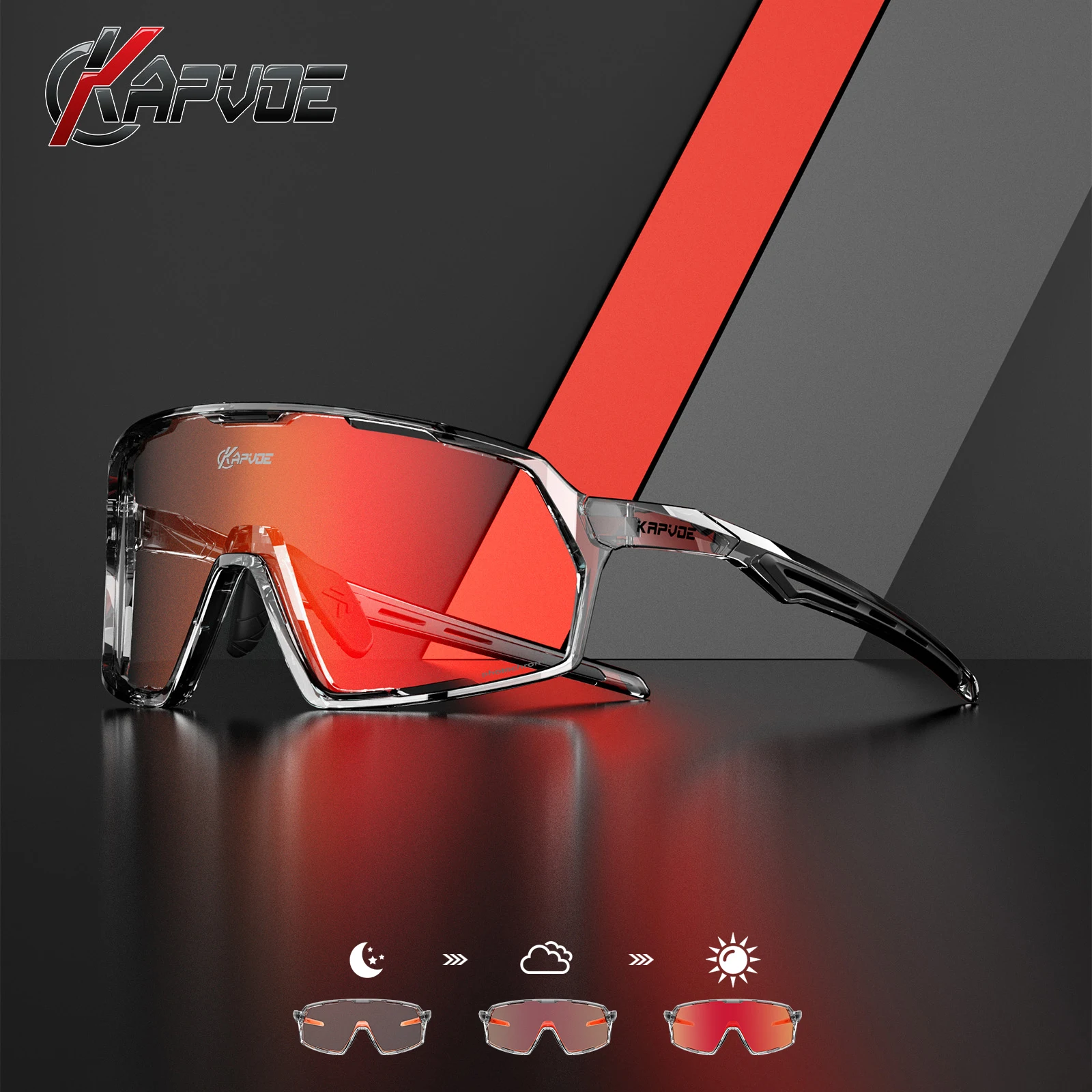 Kapvoe Photochromic Bike Cycling Glasses Bicycle Cycling Sunglasses UV400 MTB Outdoor Sports Eyewear Golf Driving Accessories
Kapvoe Photochromic Bike Cycling Glasses Bicycle Cycling Sunglasses UV400 MTB Outdoor Sports Eyewear Golf Driving Accessories