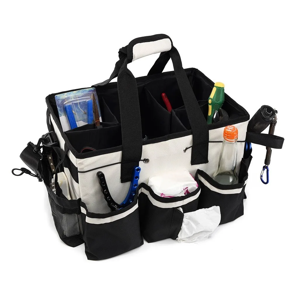 Adjustable Shoulder Straps Cleaning Tools Storage Bag Oxford Fabric Wear-Resistant Tool Bags for Electricians Large Capacity
Adjustable Shoulder Straps Cleaning Tools Storage Bag Oxford Fabric Wear-Resistant Tool Bags for Electricians Large Capacity