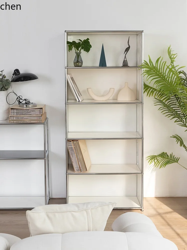 HYS Steel Bookshelf Floor-standing Living Room Home Modular Combination Simple Modern Bookcase
HYS Steel Bookshelf Floor-standing Living Room Home Modular Combination Simple Modern Bookcase