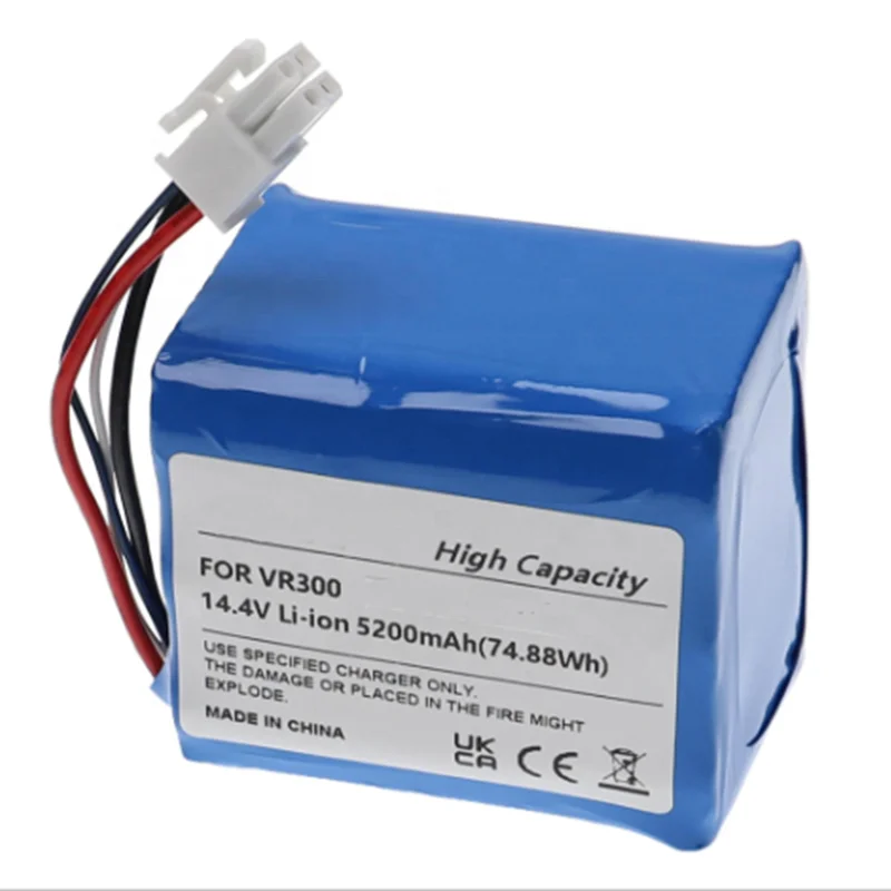 VR300 POWER Battery Совместимость с пылесосом Vorwerk Kobold VR200 5200 мАч, 14,4 В, литий-ионный 20884-1, 4NCR18650P2-C001A,
VR300 POWER Battery Совместимость с пылесосом Vorwerk Kobold VR200 5200 мАч, 14,4 В, литий-ионный 20884-1, 4NCR18650P2-C001A,