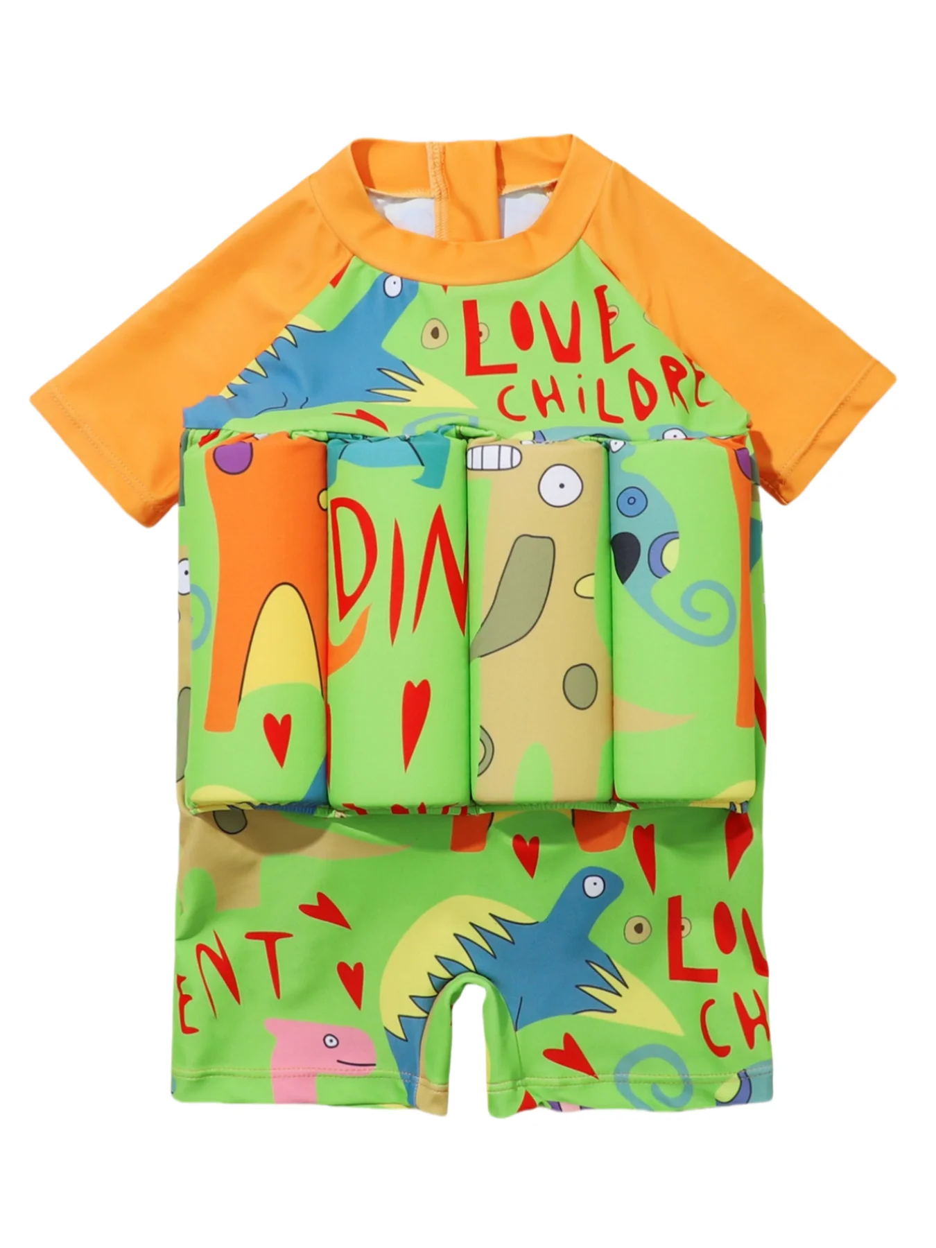 Kids' Buoyancy Swimsuit, Short-Sleeve One-Piece for Boys & Girls, Slim Fit with Zipper, Easy On/Off, Removable Adjustable
Kids' Buoyancy Swimsuit, Short-Sleeve One-Piece for Boys & Girls, Slim Fit with Zipper, Easy On/Off, Removable Adjustable