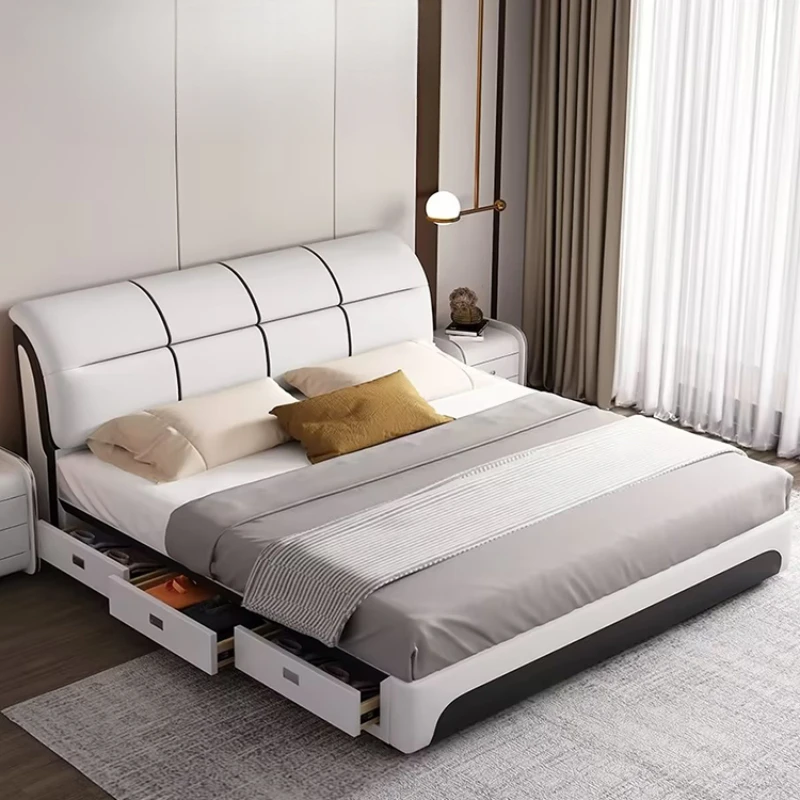 Nordic Designer Bedroom Double Bed Simple Wood Home King Size Twin Bed Floor Modern Letto Matrimoniale Furniture For Bedroom
Nordic Designer Bedroom Double Bed Simple Wood Home King Size Twin Bed Floor Modern Letto Matrimoniale Furniture For Bedroom