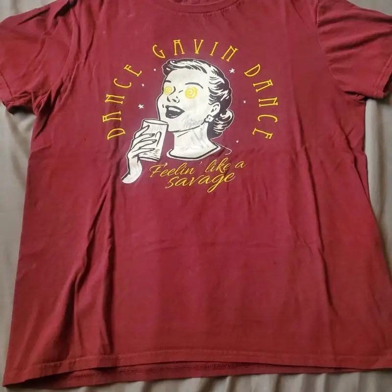 Футболка Dance Gavin с редким автографом, большой деформированный тур 2017 г.
Футболка Dance Gavin с редким автографом, большой деформированный тур 2017 г.