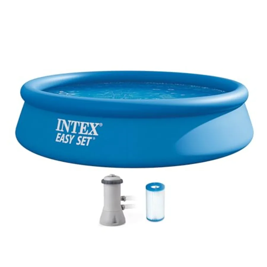 Easy Set 12 ft x 30in Above Ground Pool Set, Round Inflatable Swimming Pool with 530 GPH Cartridge Filter Pump and Type A Cartr
Easy Set 12 ft x 30in Above Ground Pool Set, Round Inflatable Swimming Pool with 530 GPH Cartridge Filter Pump and Type A Cartr