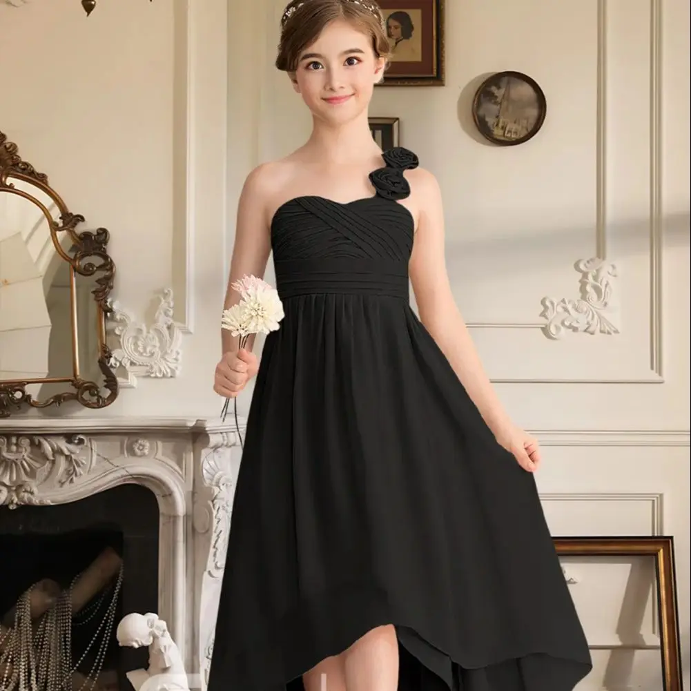 HHJG Chiffon A-Line One Shoulder Junior Bridesmaid Dress Asymmetrical Bow 3D Floral Flower Girl Dress Girls Formal Wedding Party
HHJG Chiffon A-Line One Shoulder Junior Bridesmaid Dress Asymmetrical Bow 3D Floral Flower Girl Dress Girls Formal Wedding Party