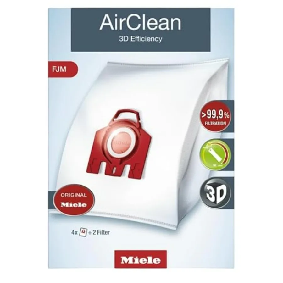 Genuine FJM HyClean Air Vacuum Cleaner Bags for Complete C1, Compact C1, Compact C2, S6 and S4 Vacuum Cleaners, Pack of 4 Vacuu
Genuine FJM HyClean Air Vacuum Cleaner Bags for Complete C1, Compact C1, Compact C2, S6 and S4 Vacuum Cleaners, Pack of 4 Vacuu