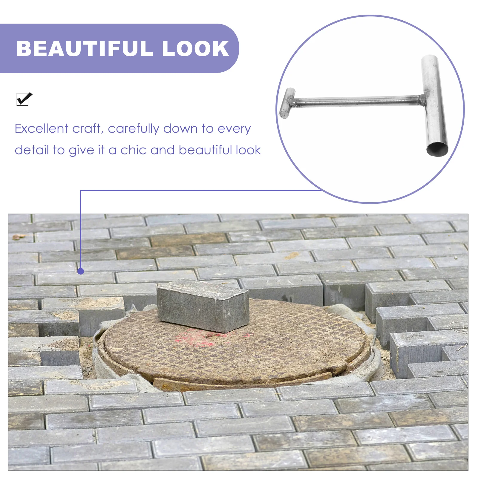 T Handle Cover Stainless Steel Heavy Duty Pull Rolling Door Lifting Tool Comfort Grip Durable Replacement Sewer Maintenance 
T Handle Cover Stainless Steel Heavy Duty Pull Rolling Door Lifting Tool Comfort Grip Durable Replacement Sewer Maintenance