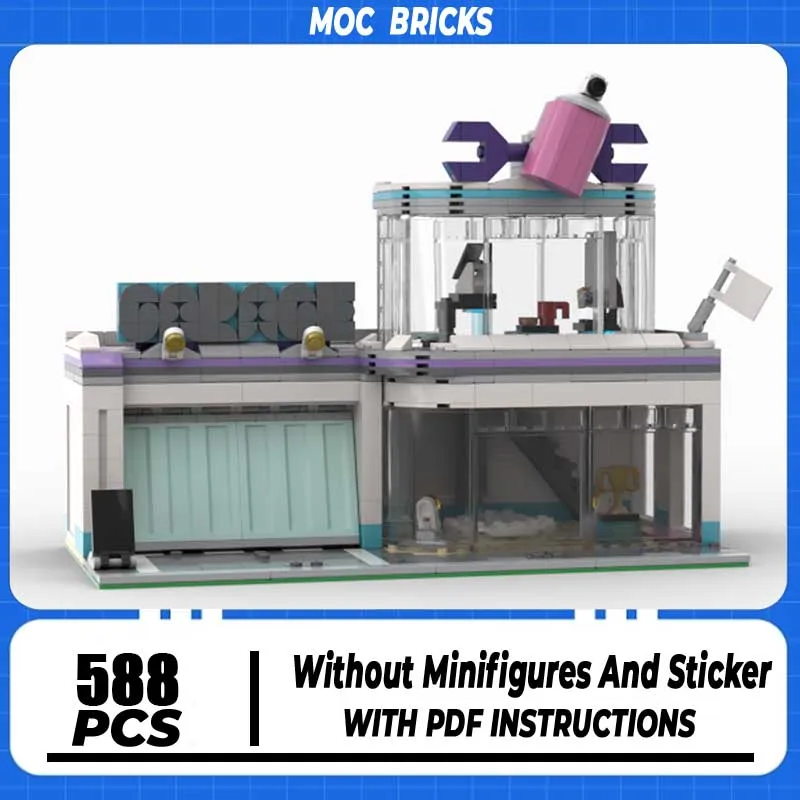 Street View Model Moc Building Blocks Modular Creative Tuning Shop Model Castle Bricks DIY Assembly Construstion Toys Gifts
Street View Model Moc Building Blocks Modular Creative Tuning Shop Model Castle Bricks DIY Assembly Construstion Toys Gifts