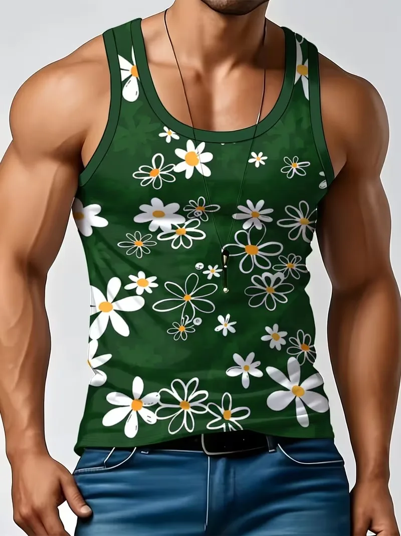 Men's Retro Floral 3D Printed Tank Top Summer Casual Streetwear Crew Neck Sleeveless Vest Trend Oversized Breathable Tees Tops
Men's Retro Floral 3D Printed Tank Top Summer Casual Streetwear Crew Neck Sleeveless Vest Trend Oversized Breathable Tees Tops